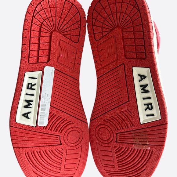 Amiri White & Red Skeleton High Tops - Picture 7 of 7